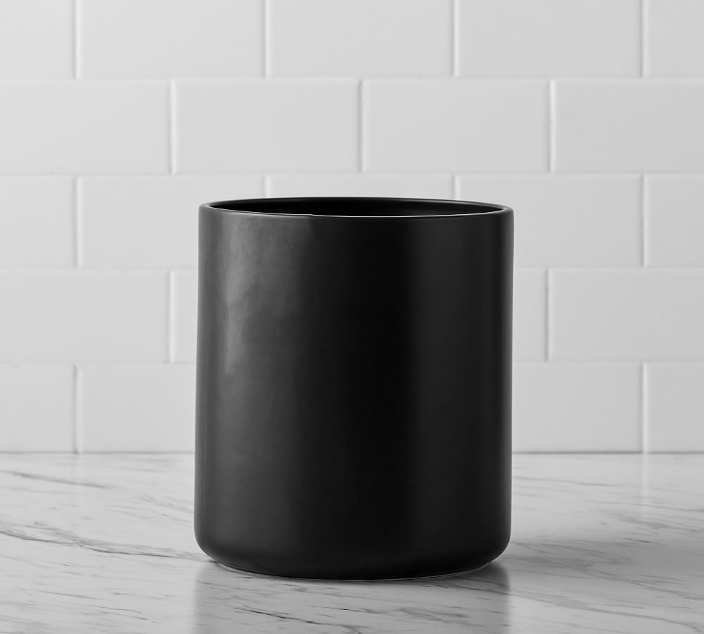 Matte Black Porcelain Bathroom Accessories Pottery Barn