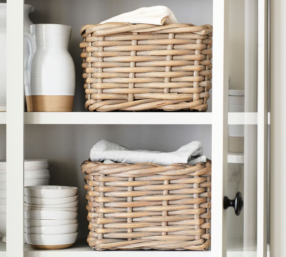 Aubrey Woven Utility Storage Basket Natural Pottery Barn
