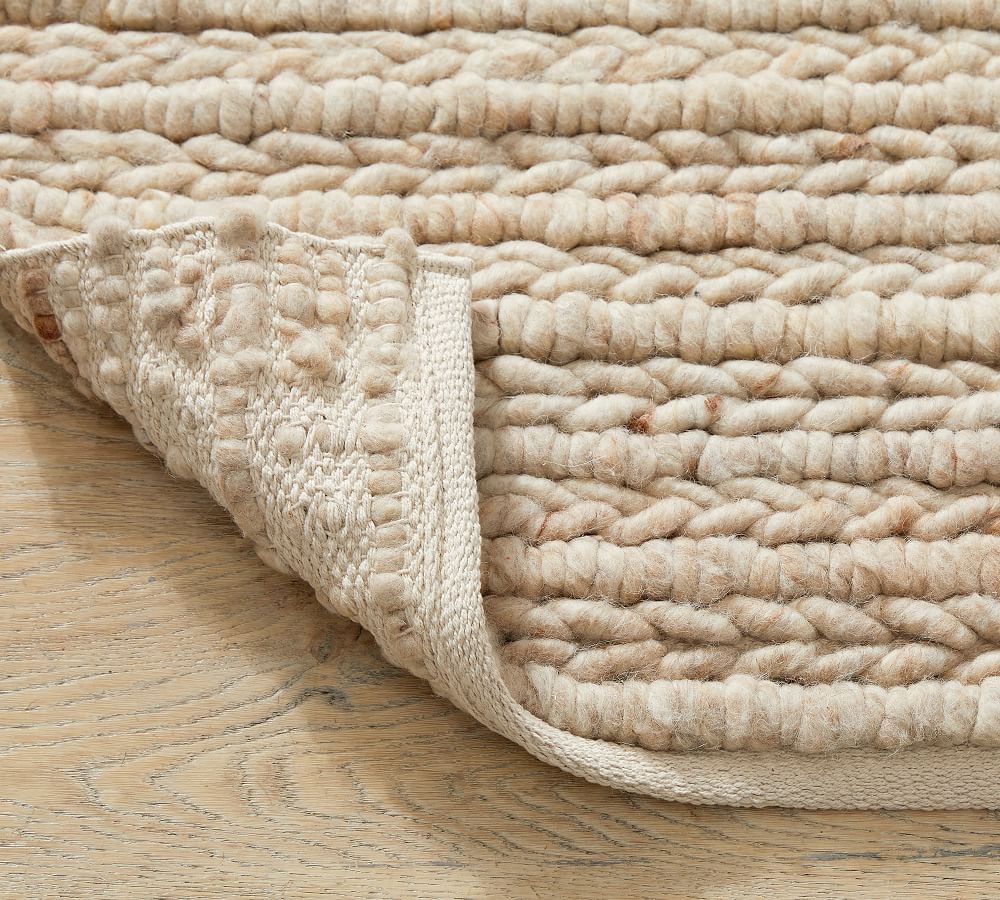 Chunky Braided Sweater Wool/Jute Rug Pottery Barn
