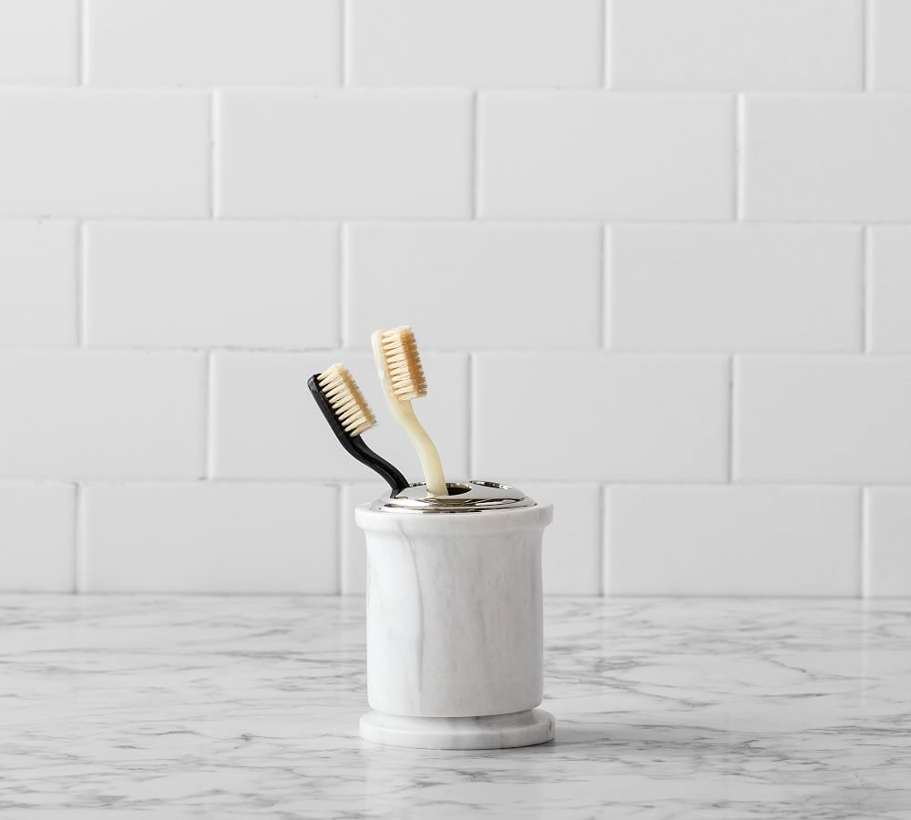 Monique Lhuillier Marble Bathroom Accessories Pottery Barn