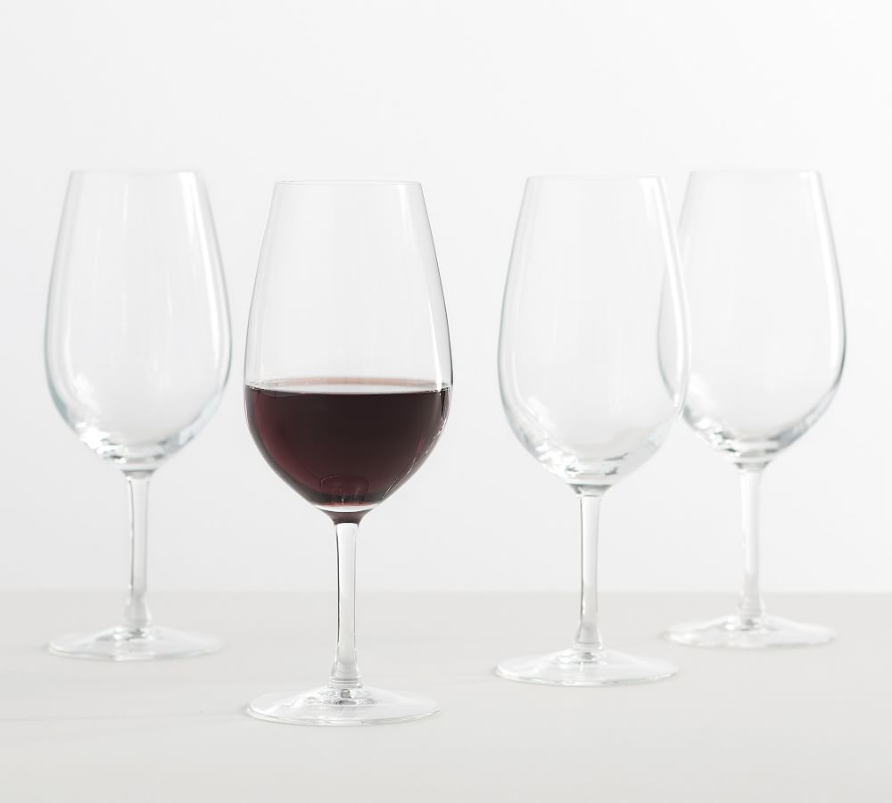 M&W Wine Goblet Set Large Wine Glasses Traditional Red Wine Glasses Set of 4 Wine Glasses Barware Set Dishwasher Safe 