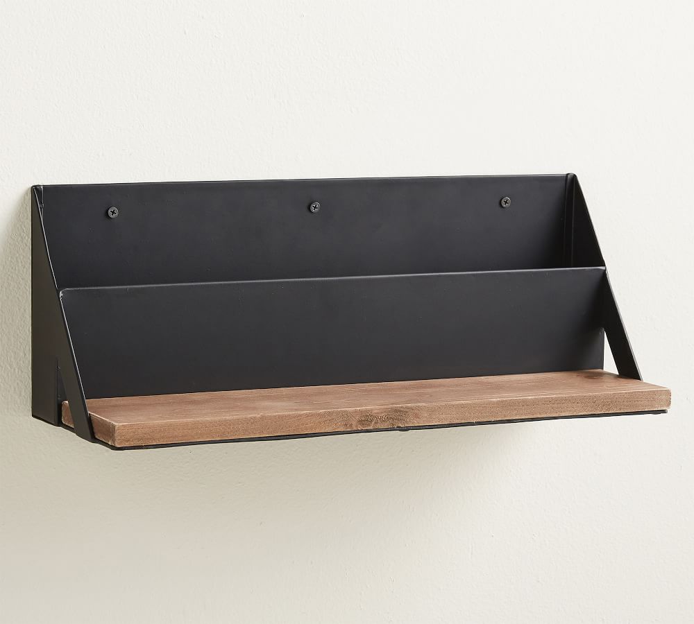 Trenton Shelf with Storage Bin Pottery Barn