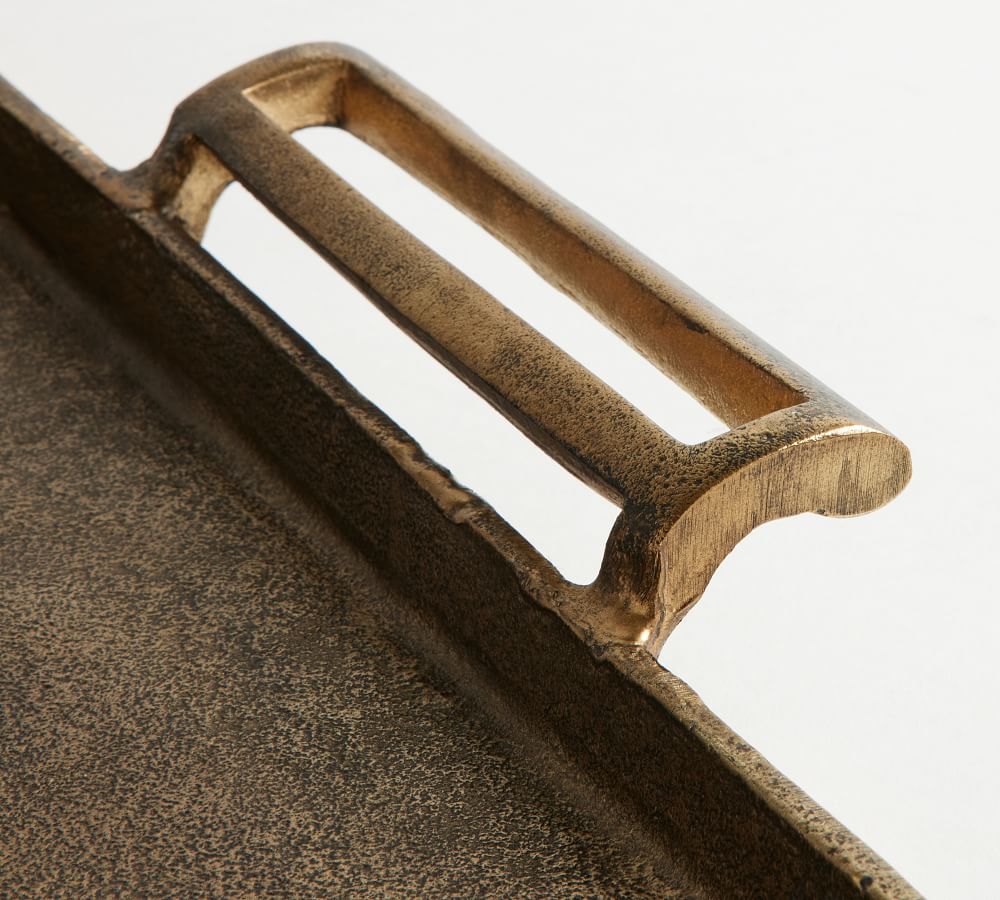 Long Metal Decorative Tray Pottery Barn