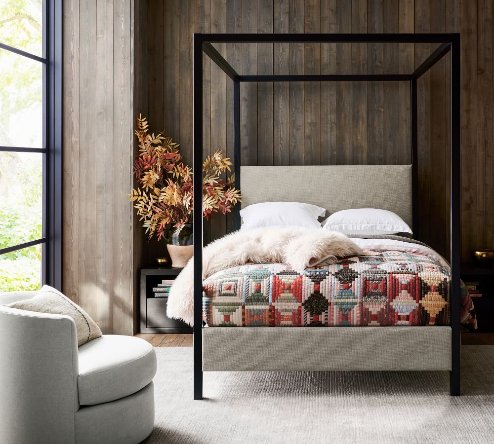 Atwell Metal Canopy Bed | Pottery Barn