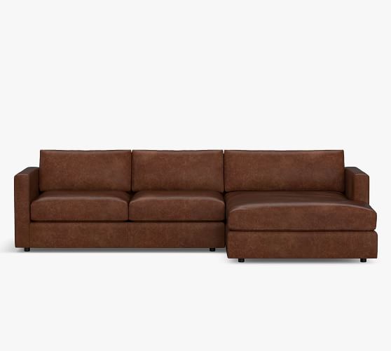 Jake Modular Leather Sofa Double Wide, Modular Leather Sofa Sectional