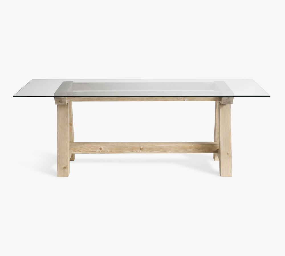 Ezra Glass Dining Table Pottery Barn