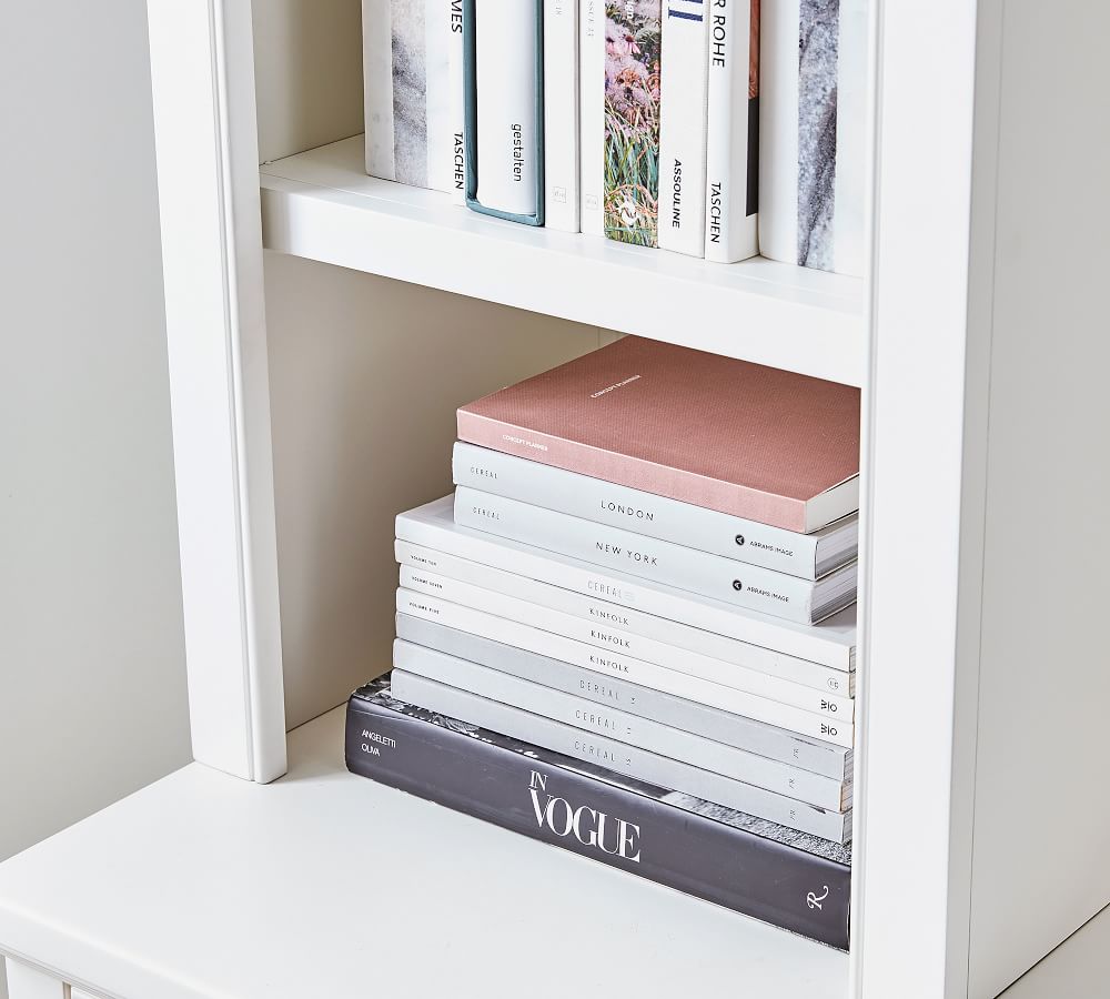 Aubrey 78" Desk with Bookcase & File Pottery Barn