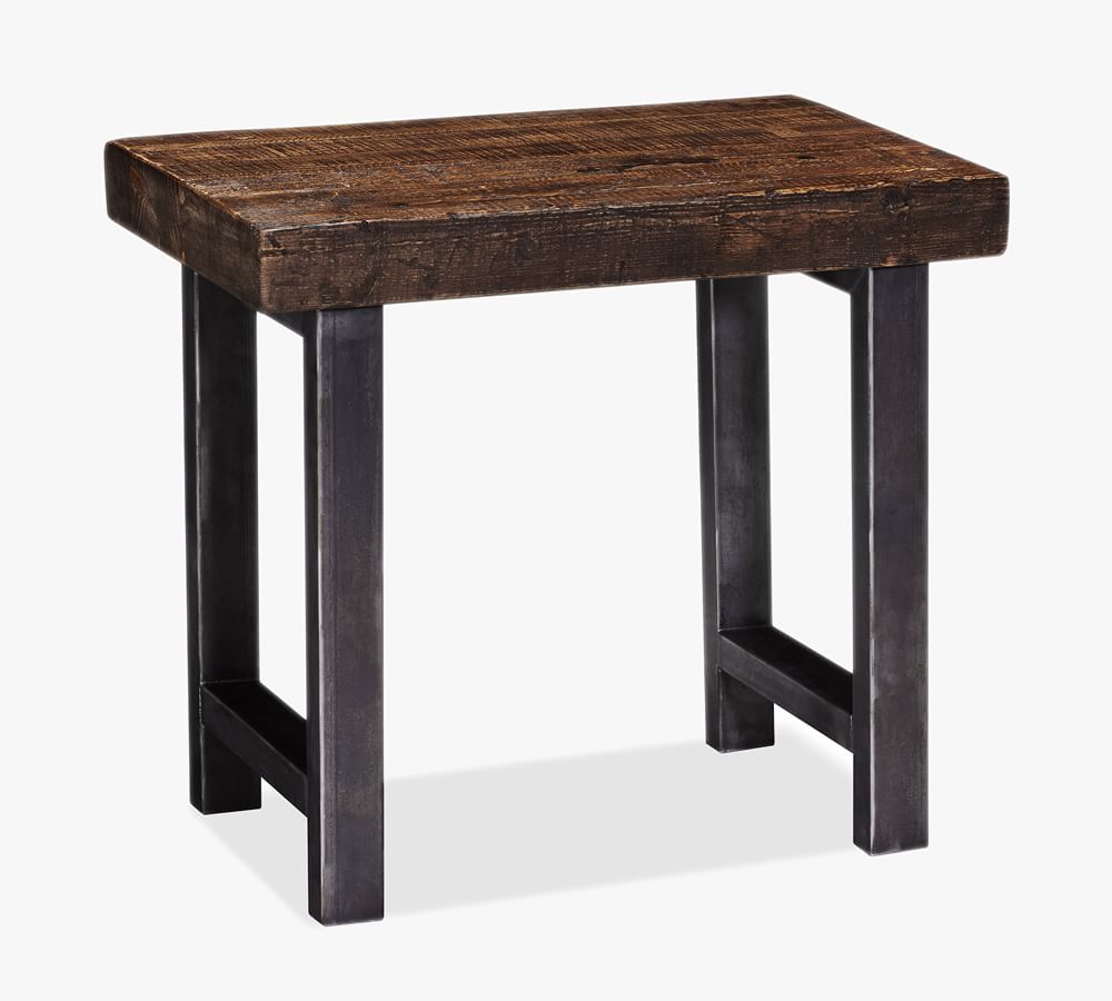 Griffin 27" Reclaimed Wood End Table Pottery Barn