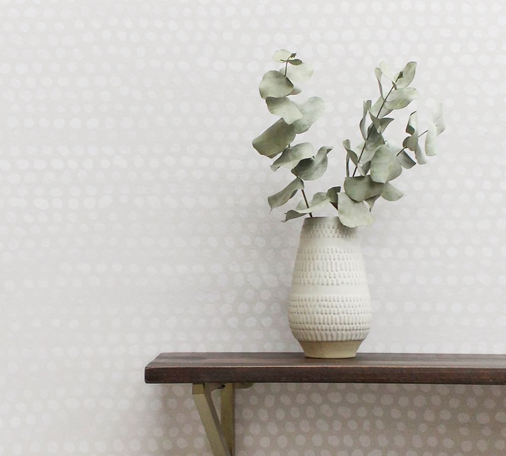 Moire Dots Removable Wallpaper | Pottery Barn