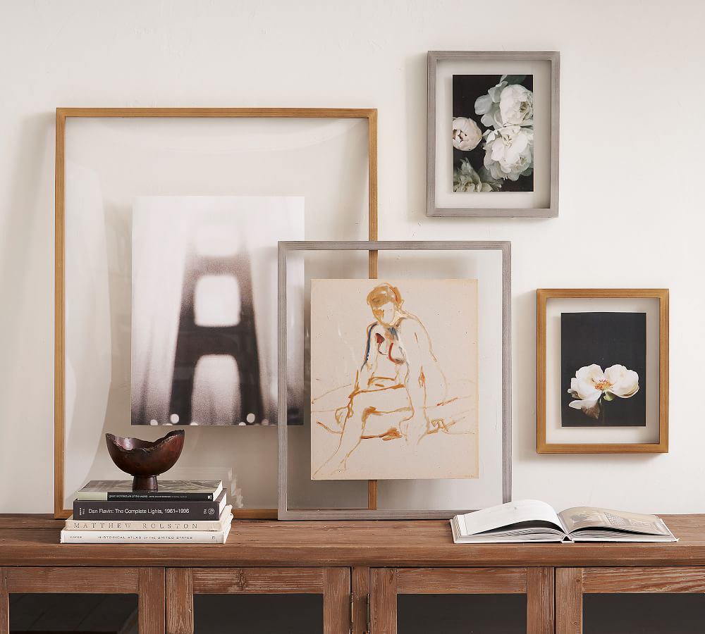 Floating Wood Gallery Frames | Pottery Barn