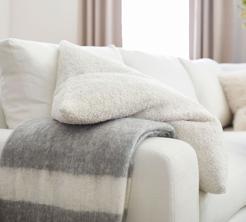 Cozy Teddy Faux Fur Oversized Pillow Cover Pottery Barn