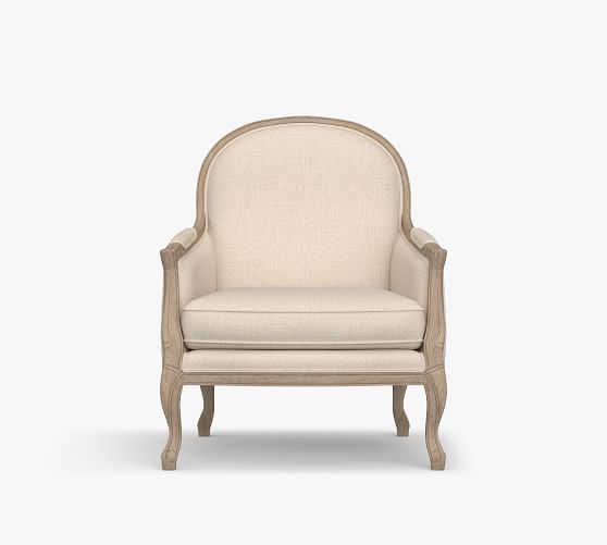 pottery barn bergere chair