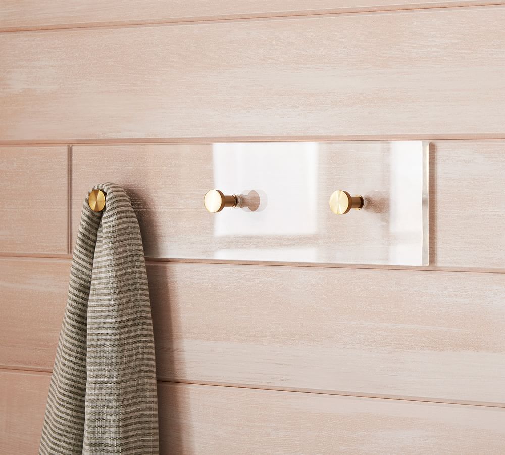 Acrylic Row Of Hooks | Pottery Barn