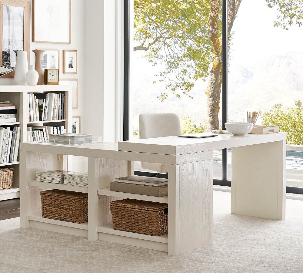 Dillon 70" LShaped Peninsula Desk Pottery Barn