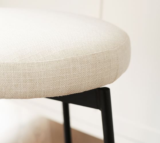 backless fabric bar stools