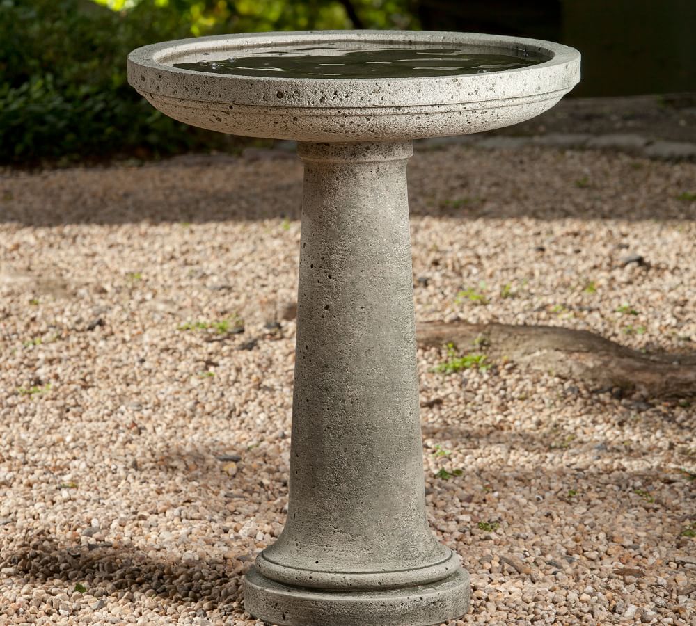 Parma Concrete Bird Bath | Pottery Barn