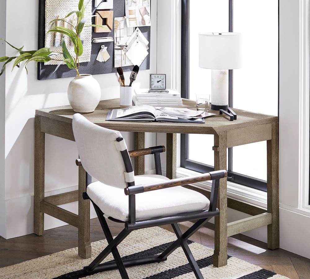 Livingston Corner Desk Top & Legs Pottery Barn
