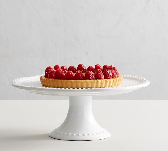 ceramic cake plate with dome