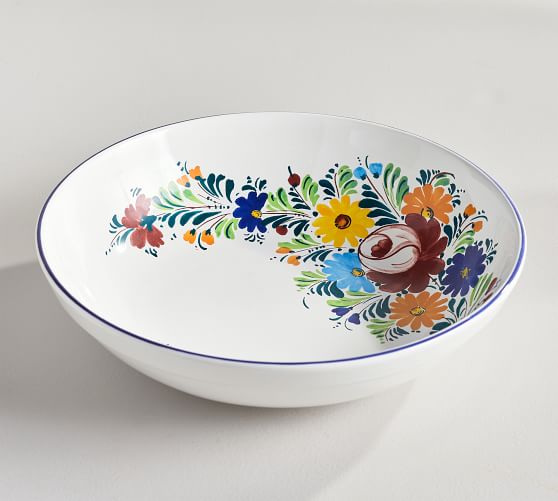 floral ceramic bowl