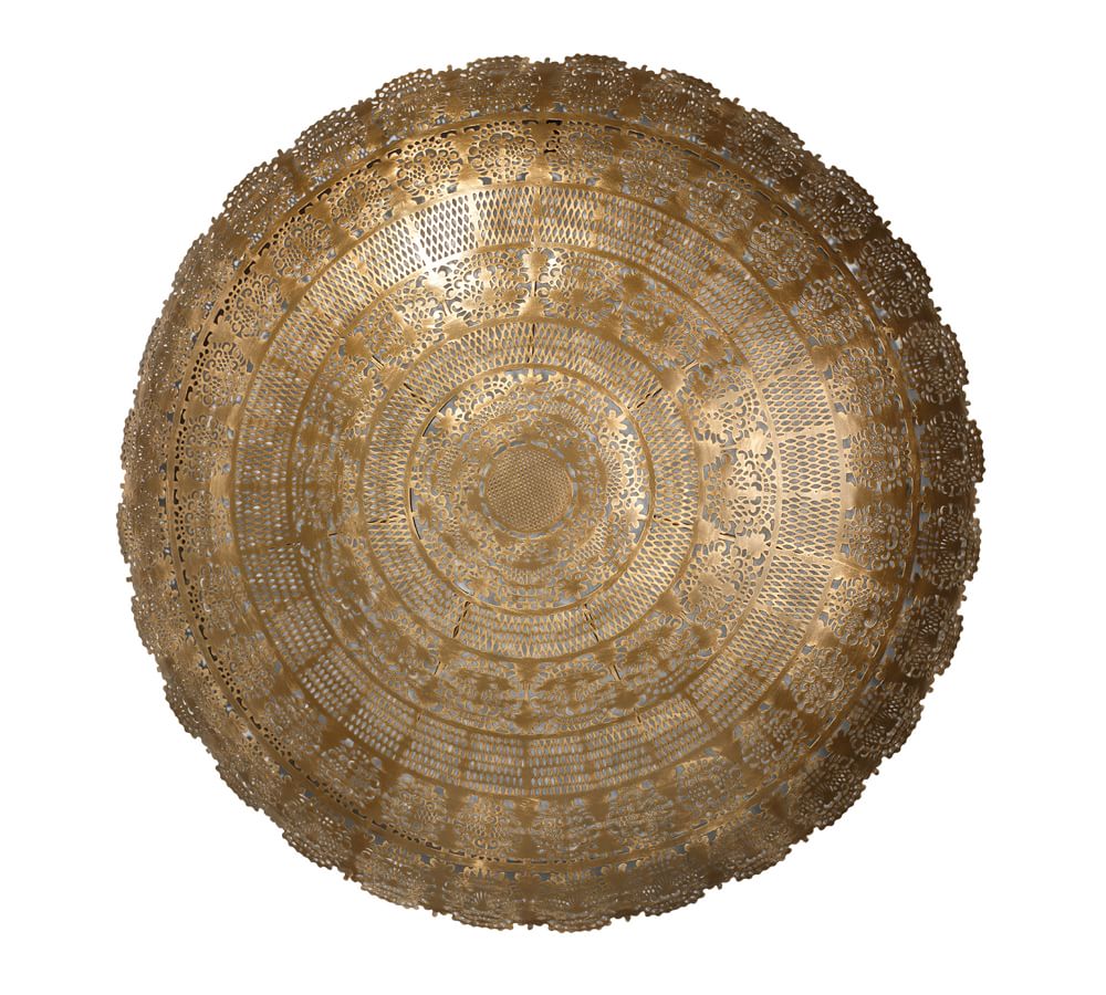 Margaret Brass Disc Wall Art Pottery Barn