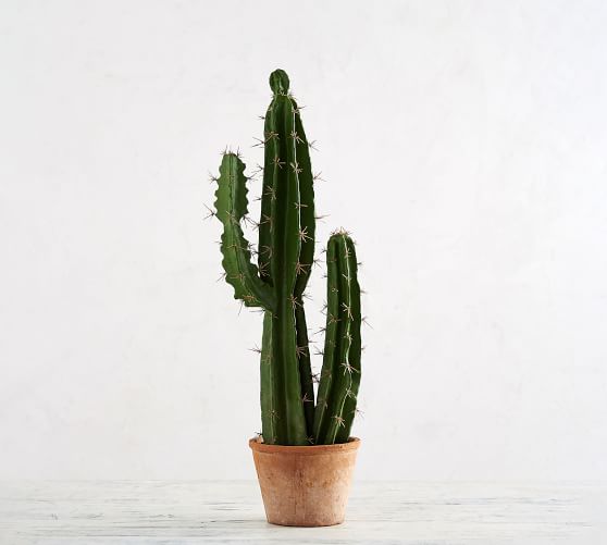Cactus in Pots Design Handmade Fabric Plastic Grocery Plastic Bag Holder