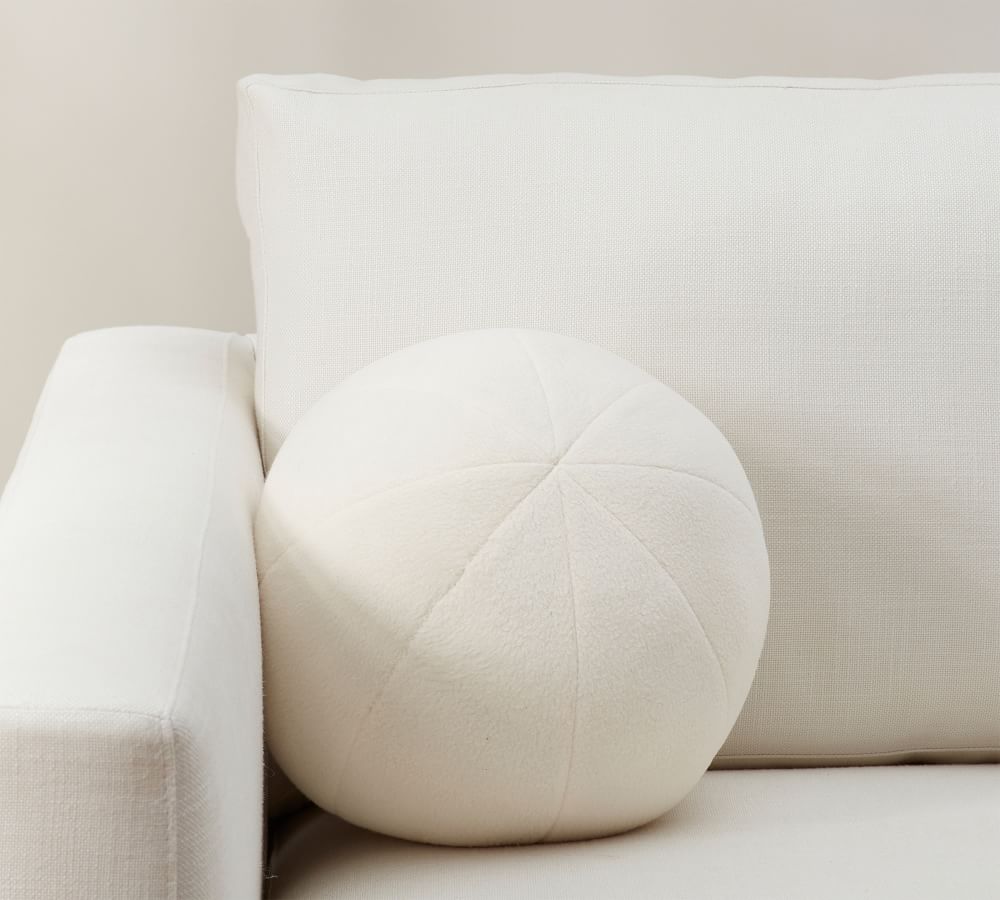 Cozy Fleece Sphere Pillow Cover Pottery Barn