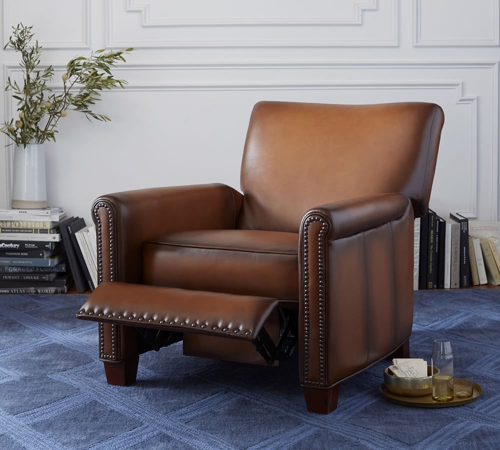 leather recliner nailhead