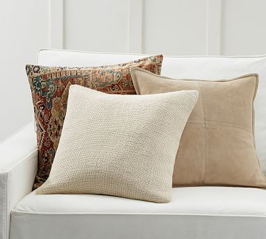 Moe's Home Collection Pillows and Throws LK-1003-05 Bronya Wool Pillow  Vanilla, Z & R Furniture