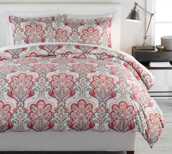 pottery barn jordana paisley duvet