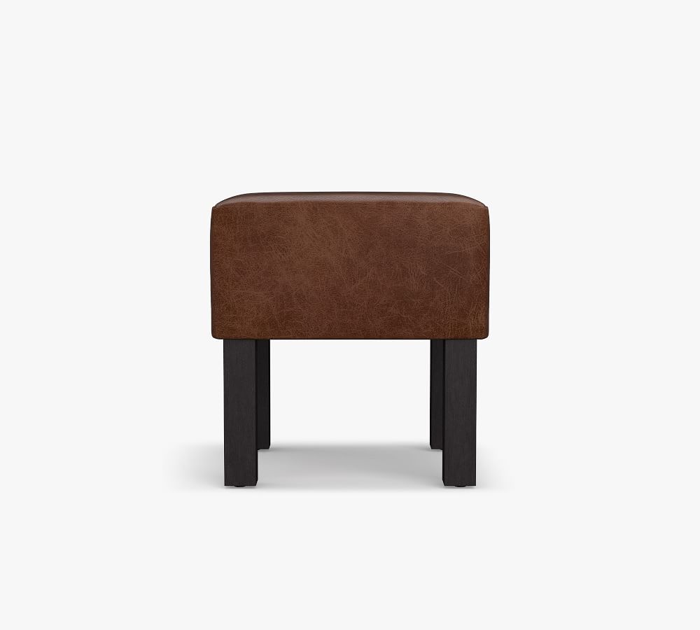 Arden Leather Stool Pottery Barn