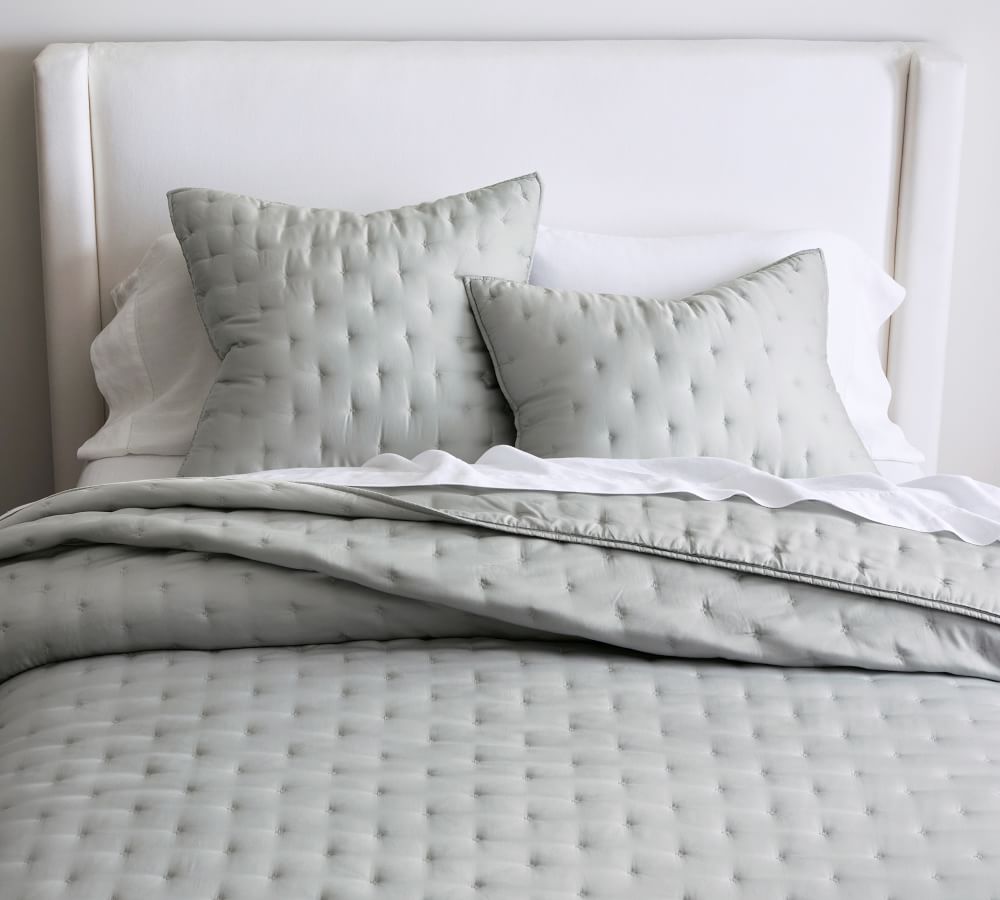 Gray Mist Tencel™ Quilt & Sham Pottery Barn