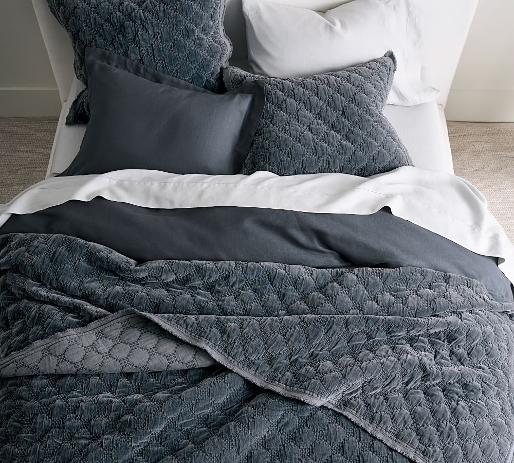 Velvet Lattice Quilt Pottery Barn