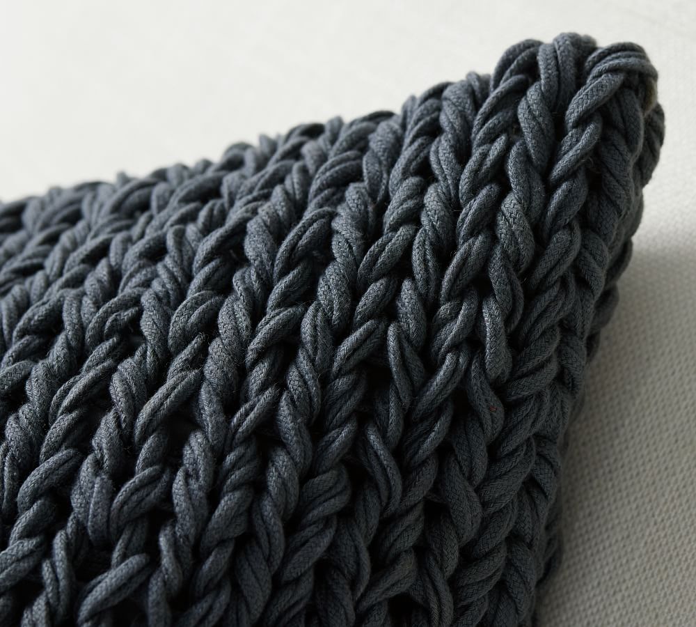 Chunky Sweater Handknit Pillow Cover Pottery Barn