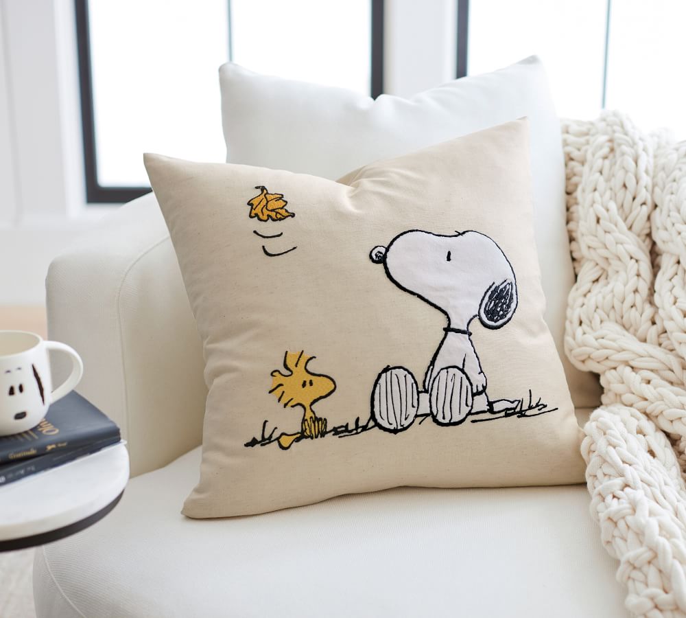 Peanuts™ Fall Is Here Charlie Brown™ Pillow Cover | Pottery Barn