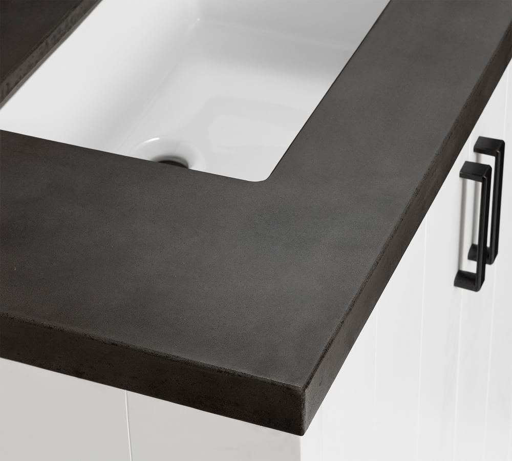 Austen 36" Concrete Top Single Sink Vanity Pottery Barn