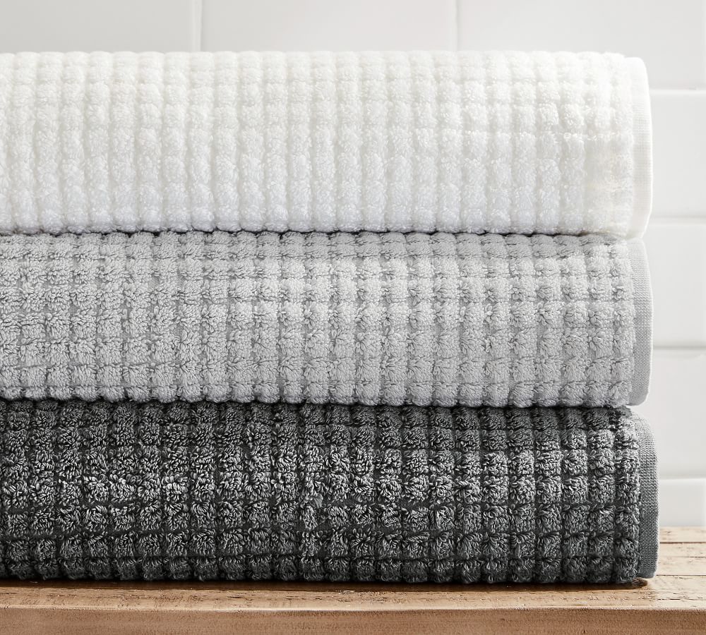 Aerospin™ Quick-Dry Organic Sculpted Towels | Pottery Barn