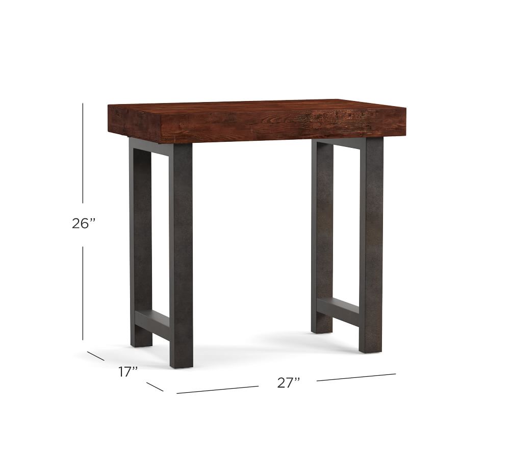 Griffin 27" Reclaimed Wood End Table Pottery Barn