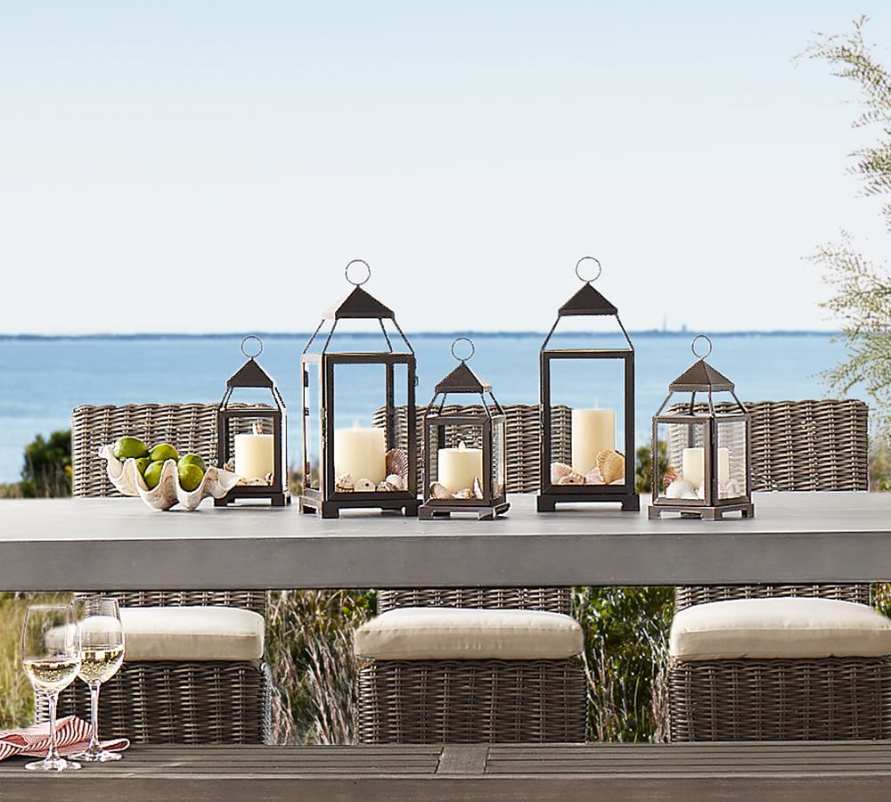 Premium Flickering Flameless Outdoor Pillar Candles Pottery Barn