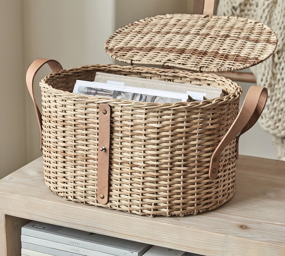 Austin Woven Basket Collection Natural Pottery Barn