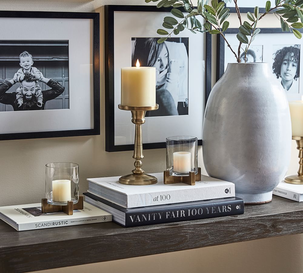 Premium Flickering Flameless Wax Pillar Candles Pottery Barn