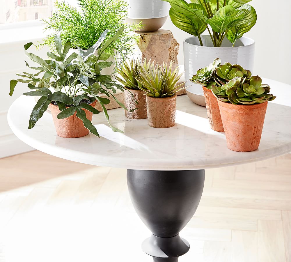 Chapman Round Marble Pedestal Dining Table Pottery Barn