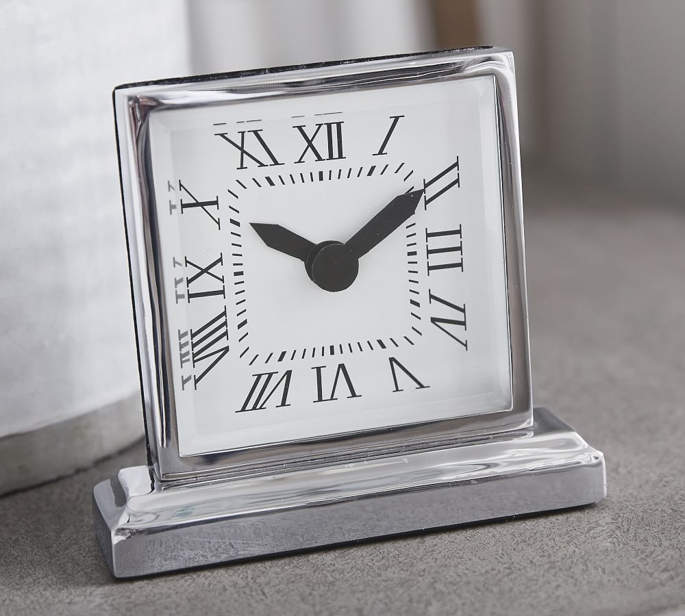 Facet Desktop Alarm Clock Pottery Barn