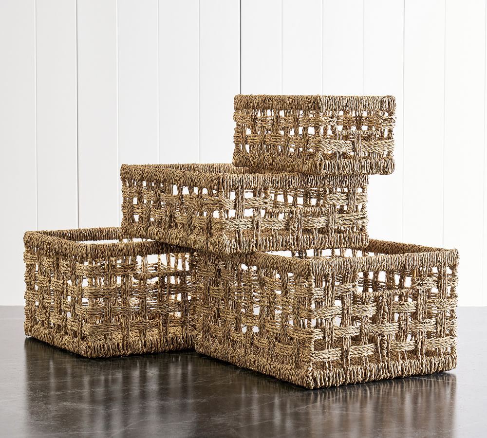 Kelley Woven Utility Baskets | Pottery Barn