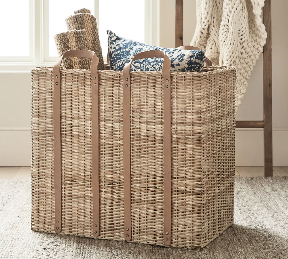 Austin Woven Basket Collection Natural Pottery Barn