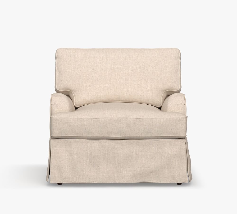 Hawthorne English Arm Slipcovered Armchair Pottery Barn
