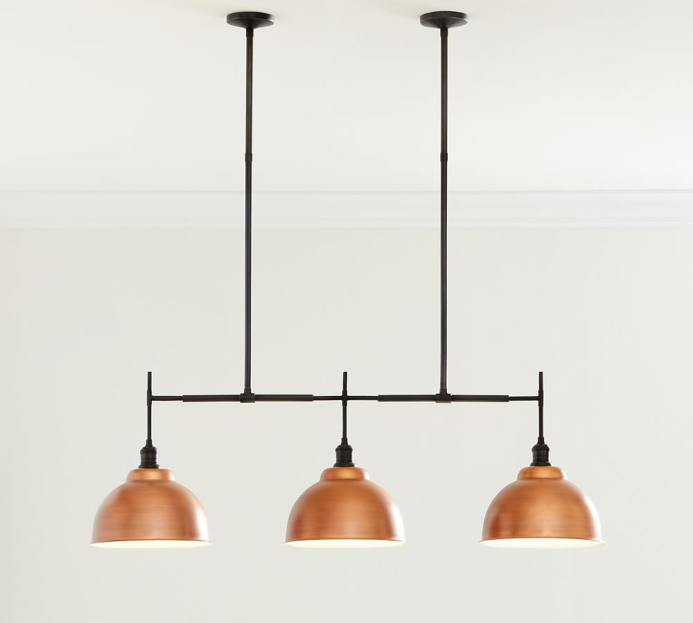 Metal Bell Linear Chandelier | Pottery Barn