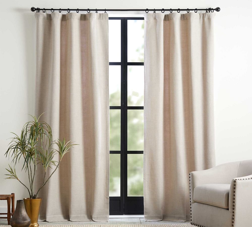 Chateau Basketweave Curtain Pottery Barn
