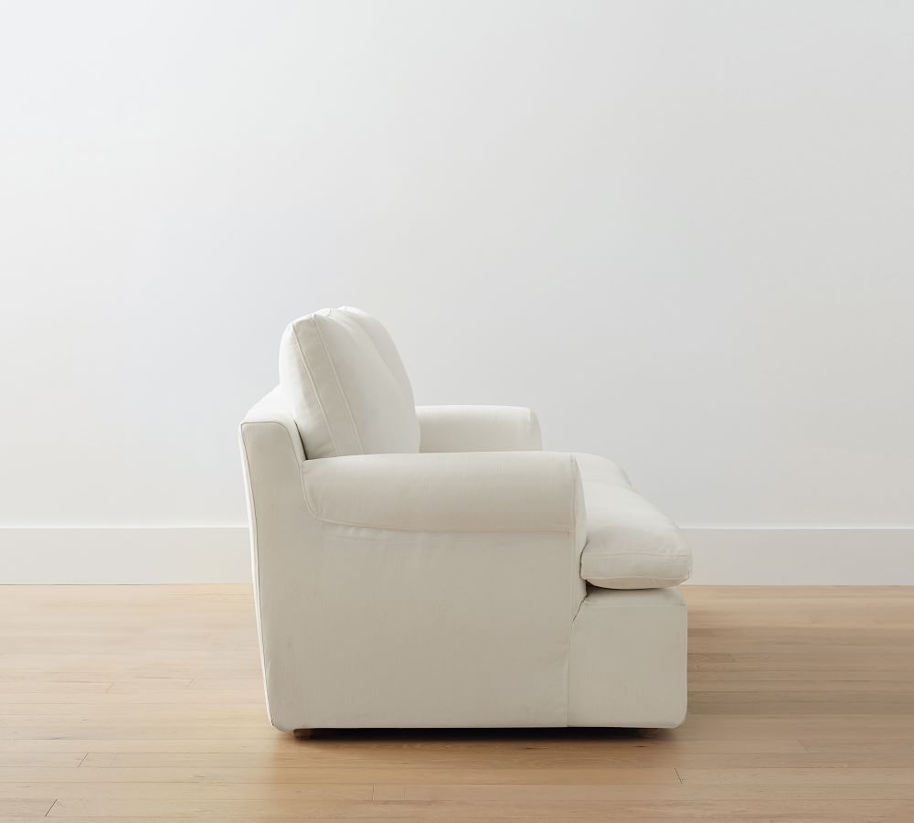 Newport Roll Arm Upholstered Sofa Pottery Barn