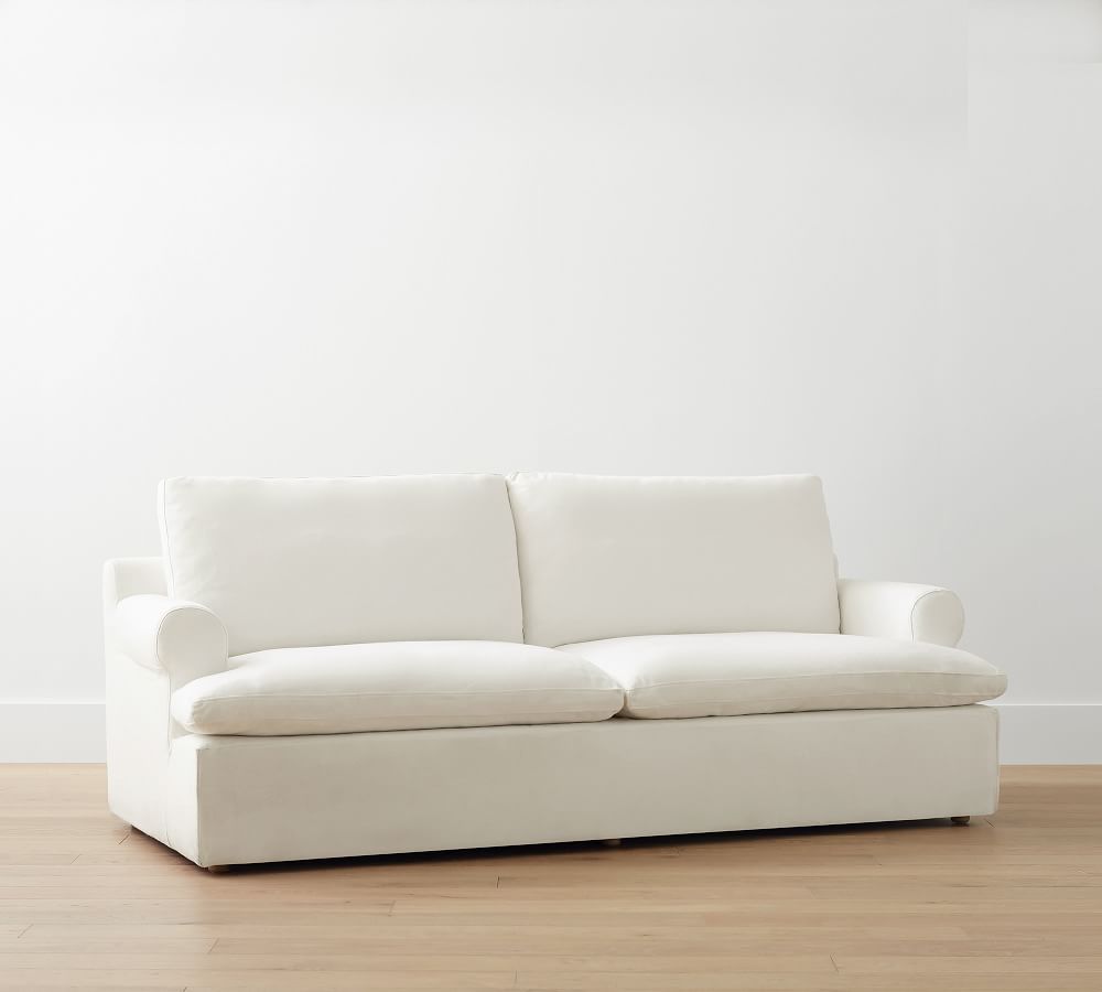 Newport Roll Arm Upholstered Sofa Pottery Barn