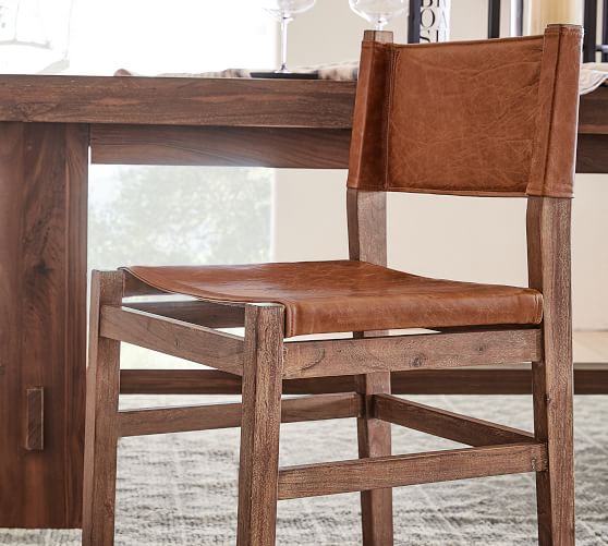 segura leather dining chair